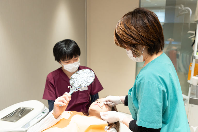 床矯正の確認も
