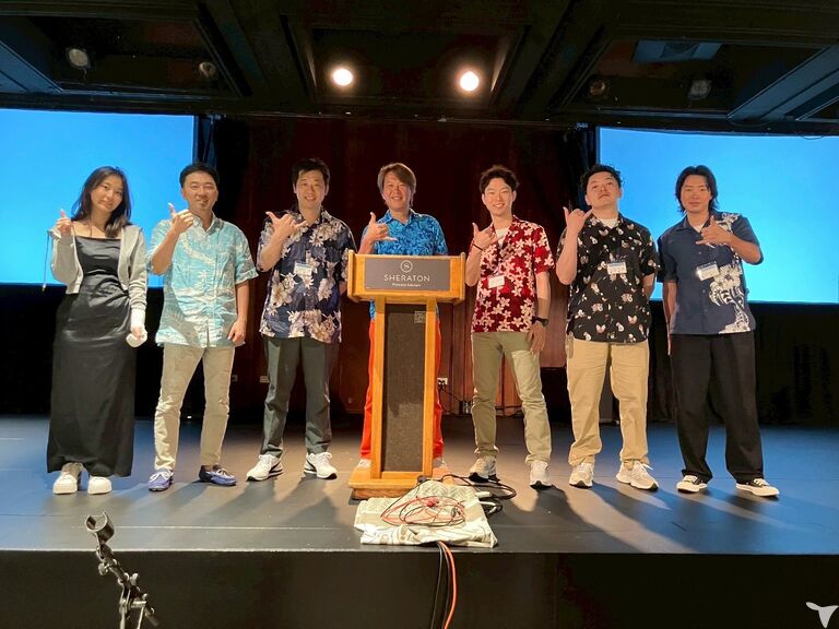 ハワイの学会での1枚