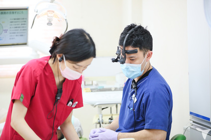 拡大視野下での診療