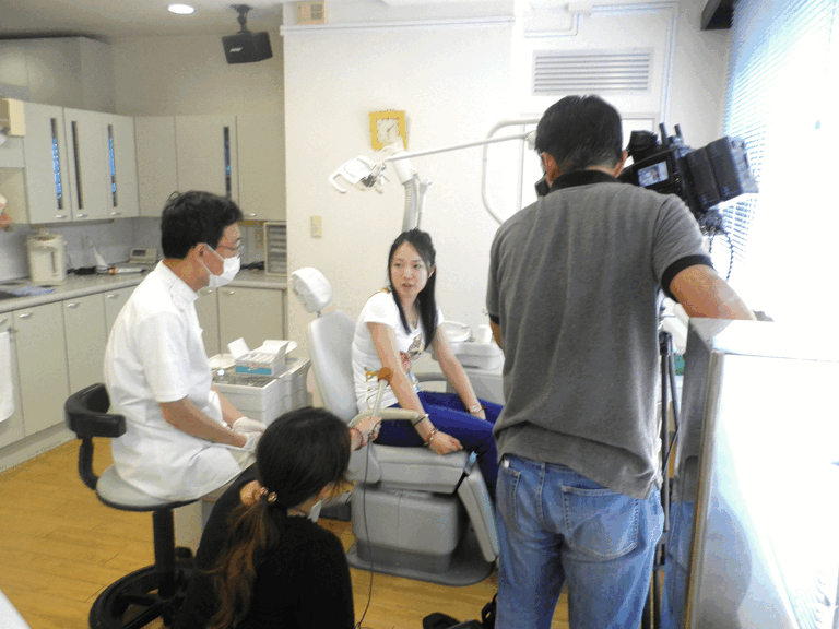 テレビの撮影風景