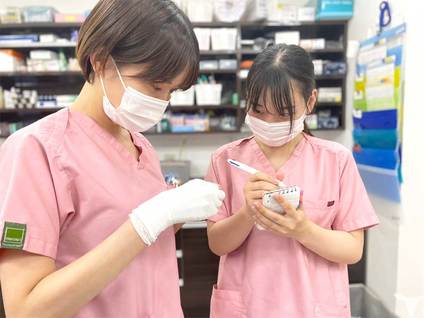 先輩が丁寧に指導します