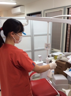 次亜塩素酸水で除菌を実施