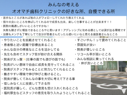 みんなが思う医院のいい所