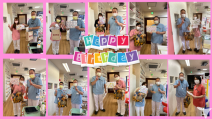 スタッフの誕生日をお祝い