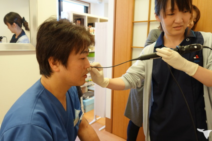 内視鏡検査風景です。
