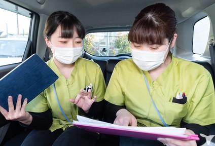 移動の車内風景