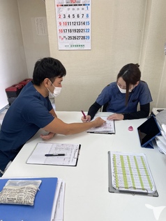 帰院後の打ち合わせ