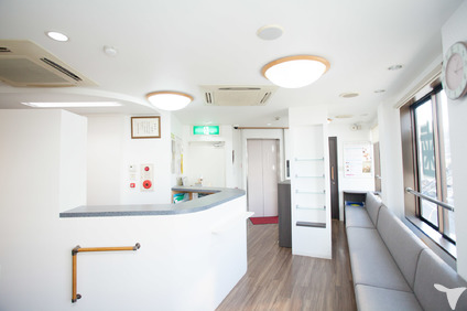 広々とした受付♪