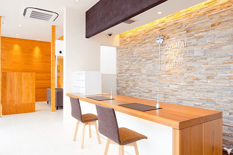 清潔感のある受付♪