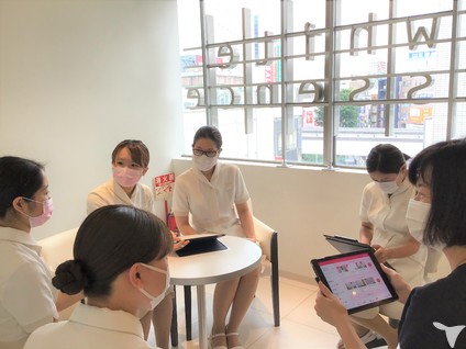 院内ミーティングの様子♪
