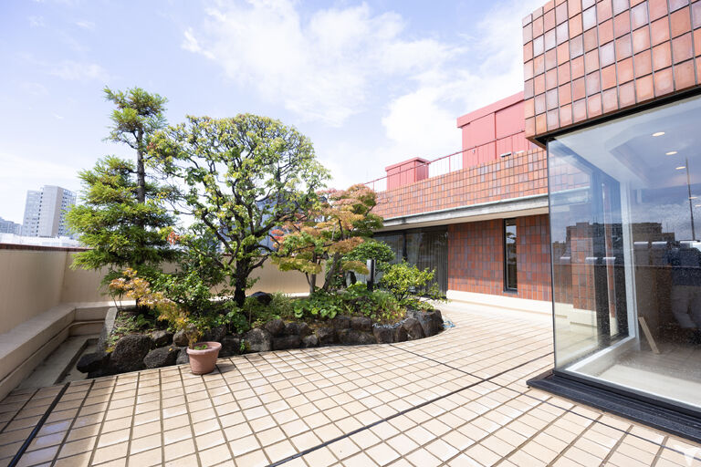 開放的なテラス