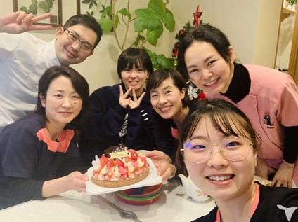 誕生日はケーキでお祝い
