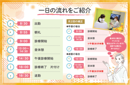 一日の流れをご紹介♪