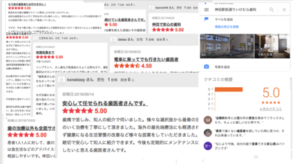 患者満足度の高い医院