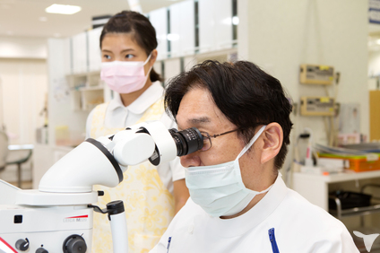 顕微鏡での診療