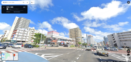 国道58号沿い