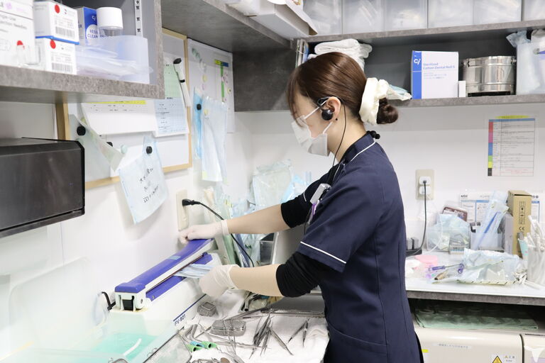 滅菌・消毒の様子
