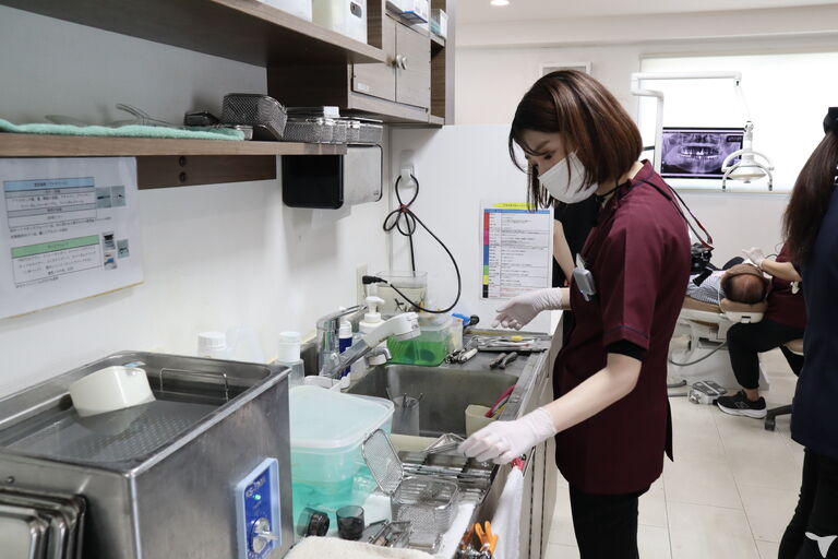 滅菌・消毒の様子