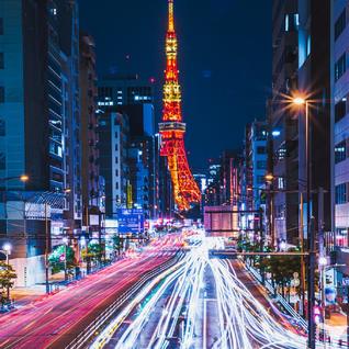 港区の中心で