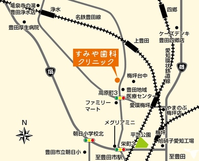 豊田地域医療センターの前