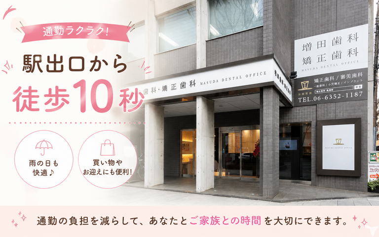 南森町駅出口徒歩10秒