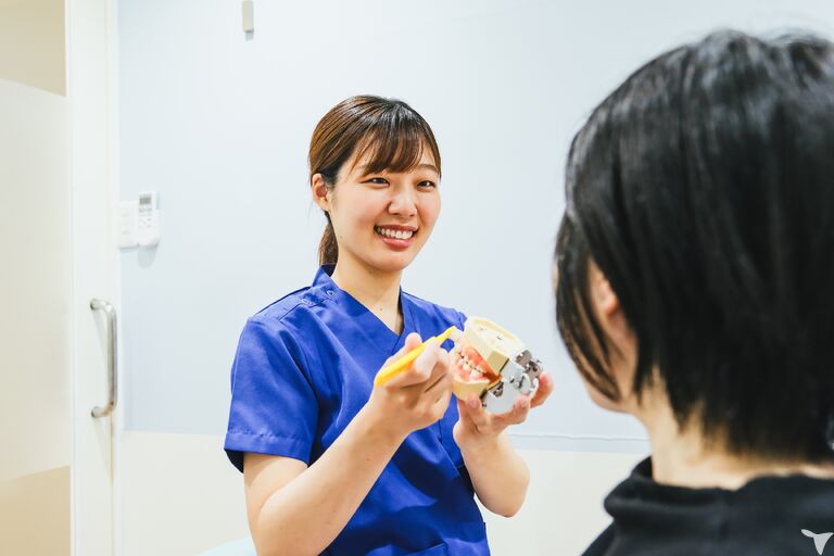 丁寧な口腔衛生指導
