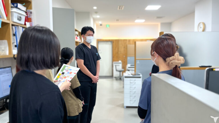 朝礼の様子