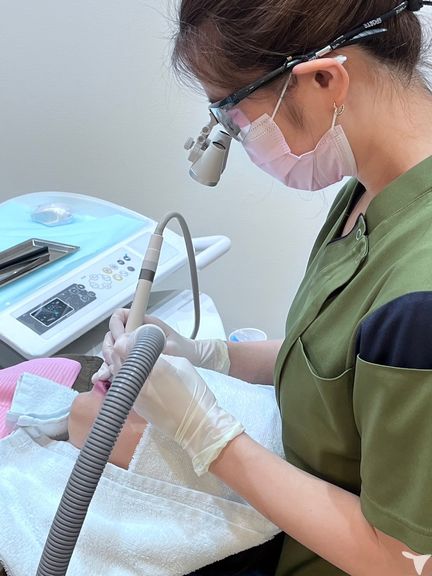 拡大鏡を用いた診療