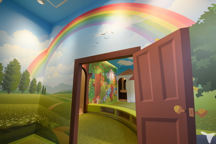 こどもの待合室の入り口