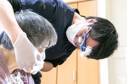 訪問治療の様子
