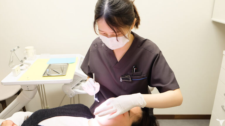 患者さま対応は笑顔で