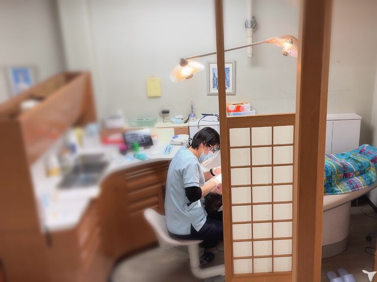 施術中の様子写真です。