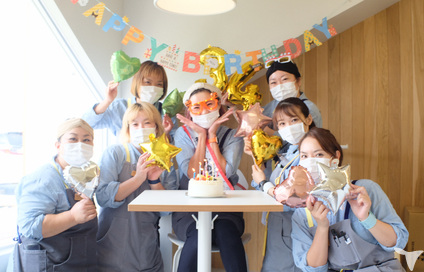 毎月誕生日をお祝い