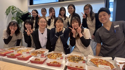 広いスタッフルーム完備