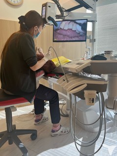 マイクロスコープ　診療中