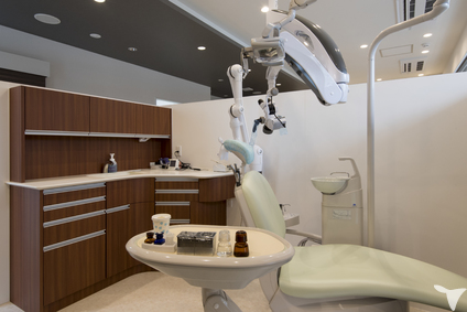 診療台はゆったりした空間