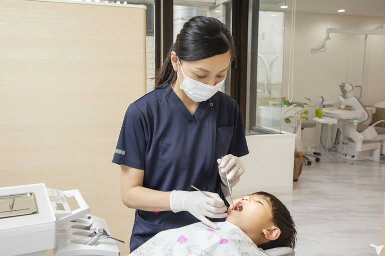 小さなお子さんも多数来院
