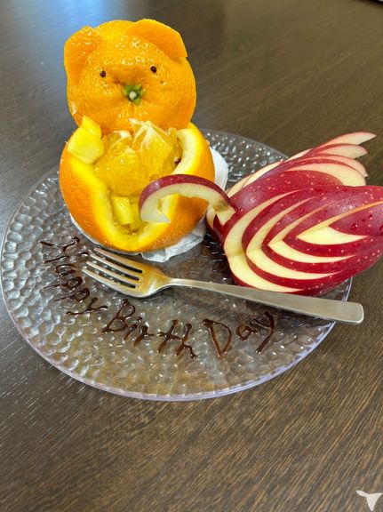 お誕生日食のデザート☆
