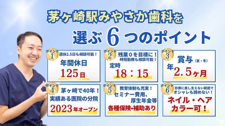 茅ヶ崎駅みやさか歯科の歯科衛生士求人の画像（2枚目）