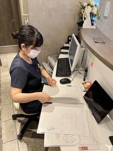 普段の受付業務の様子