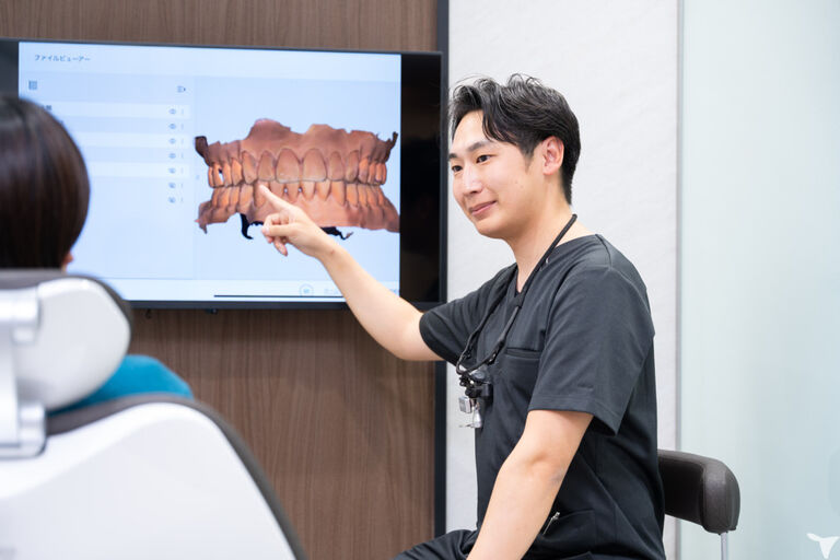 スキャナーを用いた説明