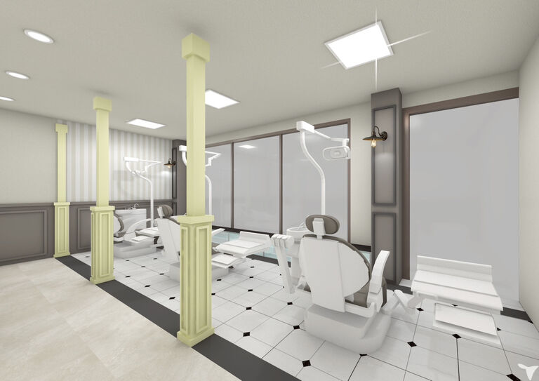 王宮風の診療室