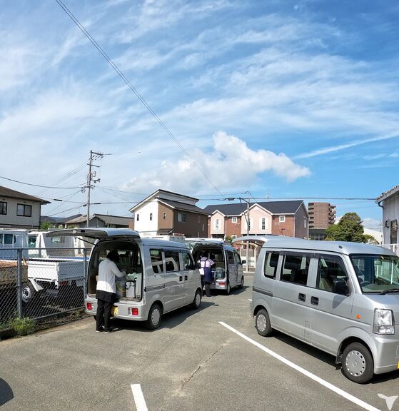 朝の訪問診療出動準備風景
