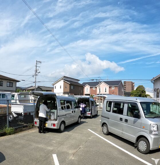 朝の訪問診療出動準備風景