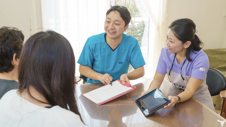 訪問先は在宅が多いです